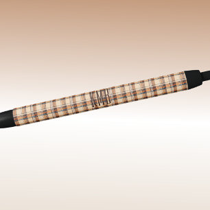 Monogram   Herfst-Winter Geruite Patroon Inkt Zwarte Inkt Pen