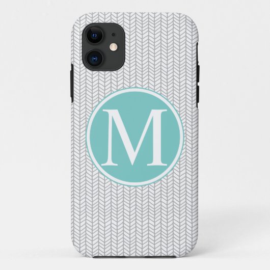 Monogram Herringbone iPhone 5/5S Hoesje (Achterkant)