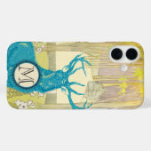 Monogram Herten Art Nouveau Bos Case-Mate iPhone Case (Achterkant (horizontaal))