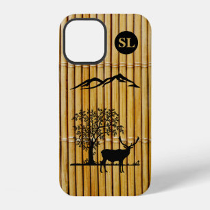 Monogram Herten Silhouet Apple iPhone 12 Hoesje