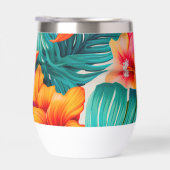 Monogram hibiscus van tropische bloem (Rechts)