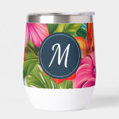 Monogram hibiscus van tropische bloem (Links)