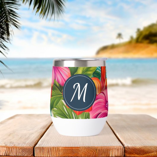 Monogram hibiscus van tropische bloem (Strand)