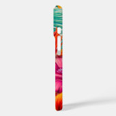 Monogram hibiscus van tropische bloem Case-Mate iPhone case (Achterkant / Links)