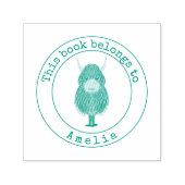 Monogram Highland Koe Deze kookplaat Zelfinktende Stempel (Design)