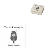 Monogram Highland Koe Dit boek behoort tot Rubberstempel (Gestempeld)