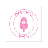 Monogram Highland Koe verwerkt door Zelfinktende Stempel (Design)
