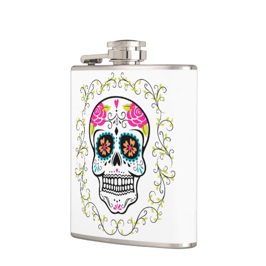 Monogram Hipster Sugar Skull Heupfles (Links)