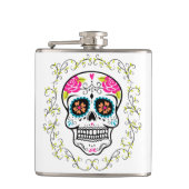 Monogram Hipster Sugar Skull Heupfles (Voorkant)