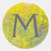 Monogram | Hive I Ronde Sticker (Voorkant)