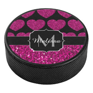 Monogram Hockey Puck