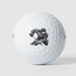 Monogram Hockeyspeler Sport Golfballen