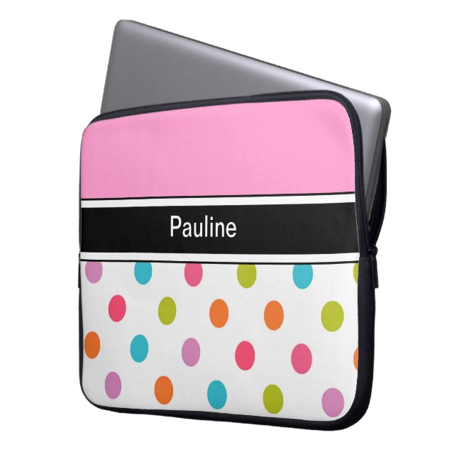 Monogram Hoesje laptop Laptop Sleeve (Voorkant Links)