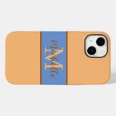 Monogram Hoesje-Mate iPhone 14 hoesje (Achterkant (horizontaal))