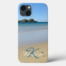 Monogram Hoesje-Mate iPhone voor zeestrand 13 Hoes