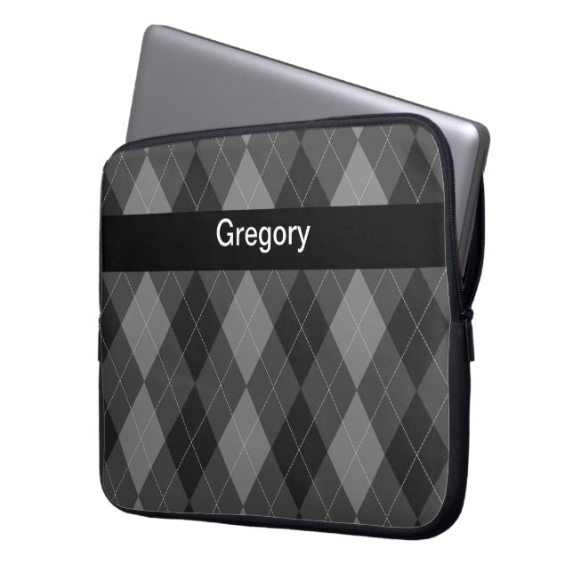 Monogram Hoesje stijlmodel laptop Laptop Sleeve (Voorkant Links)