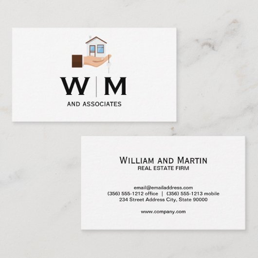 Monogram | holdinghuis visitekaartje (Voorkant / Achterkant)