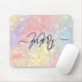 Monogram holograaf Pastel Ombre Name. Lux Muismat (Met muis)
