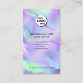 Monogram holografische QR-code Visitekaartje (Achterkant)