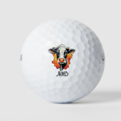 Monogram Holstein Cow Cattle Beef Animal Golfballen (Voorkant)