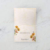 Monogram Hommels Bedankkaartjes Bedankkaart (Binnen)