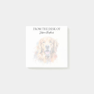 Monogram Hond Geliefde Golden Retriever Post-it® Notes