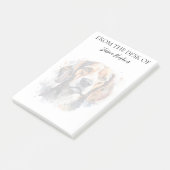 Monogram hond liefhebber Beagle Post-it® Notes (Schuin)