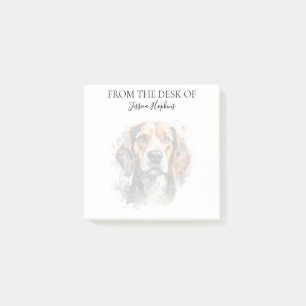Monogram hond liefhebber Beagle Post-it® Notes