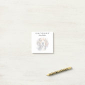 Monogram hond liefhebber Beagle Post-it® Notes (Op bureau)