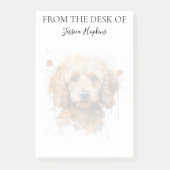 Monogram Hond Liefhebber Poodle Post-it® Notes (Voorkant)