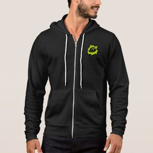 Monogram Hoodie met Urban Retro Comic Design (Voorkant)