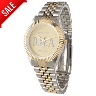 Monogram Horloge Vrouwen Gepersonaliseerd Elegant