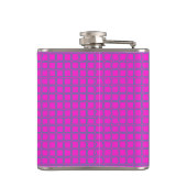Monogram Hot Pink Cute Modern Trendy Pattern Heupfles (Achterkant)
