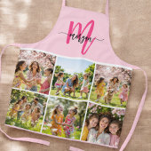 Monogram Hot Pink Photo Collage Schort