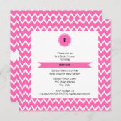 Monogram Hot Pink Zigzag Pattern Vrijgezellenfeest Kaart (Voorkant / Achterkant)