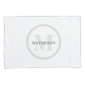 Monogram Hotel Guest gepersonaliseerde chic Kussensloop (Voorkant-Rechts)