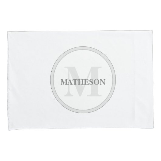 Monogram Hotel Guest gepersonaliseerde chic Kussensloop (Voorkant-Rechts)