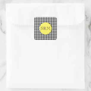 Monogram Houndstooth 1,5-inch Stickers