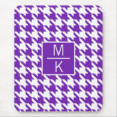 Monogram Houndstooth Paarse GL Splitter Muismat (Voorkant)