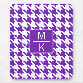 Monogram Houndstooth Paarse GL Splitter Muismat