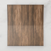 Monogram Hout Hart met Wildflowers | Kaarten plaat Plaatskaartje (Binnenkant ongevouwen)