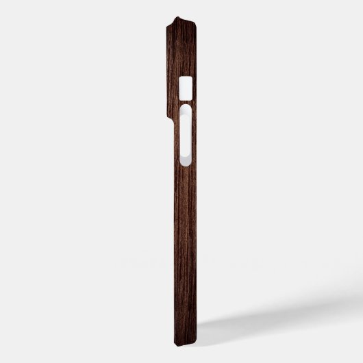 Monogram hout Rustic Timber Persoonlijke naam Case-Mate iPhone Case (Achterkant / Links)