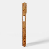 Monogram Hout Rustiek Landelijk Bruin Zwart Case-Mate iPhone Case (Achterkant / Rechts)
