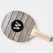 Monogram Hout Tafeltennisbatje (Zijkant)