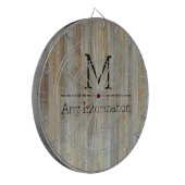 Monogram houtachtige korrels #2 dartbord (Voorkant Links)