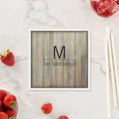 Monogram houtachtige korrels #2 servet (Insitu)