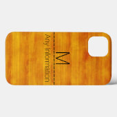 Monogram houtachtige korrels #3 Case-Mate iPhone case (Achterkant (horizontaal))