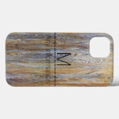Monogram houtachtige korrels #4 Case-Mate iPhone case (Achterkant (horizontaal))