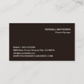Monogram Houtbouw Aannemer branding Visitekaartje (Achterkant)