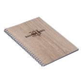 Monogram houten bord Kijk Oude Sjabloon van het Ma Notitieboek (Rechterzijde)
